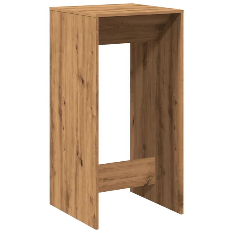 Table d’appoint multifonction table haute 51 x 50 x 103,5 cm bois d'ingénierie couleur chêne DEC036427