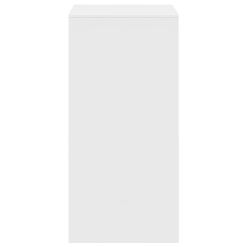 Table d’appoint multifonction table haute 51 x 50 x 103,5 cm bois d'ingénierie blanc DEC036412
