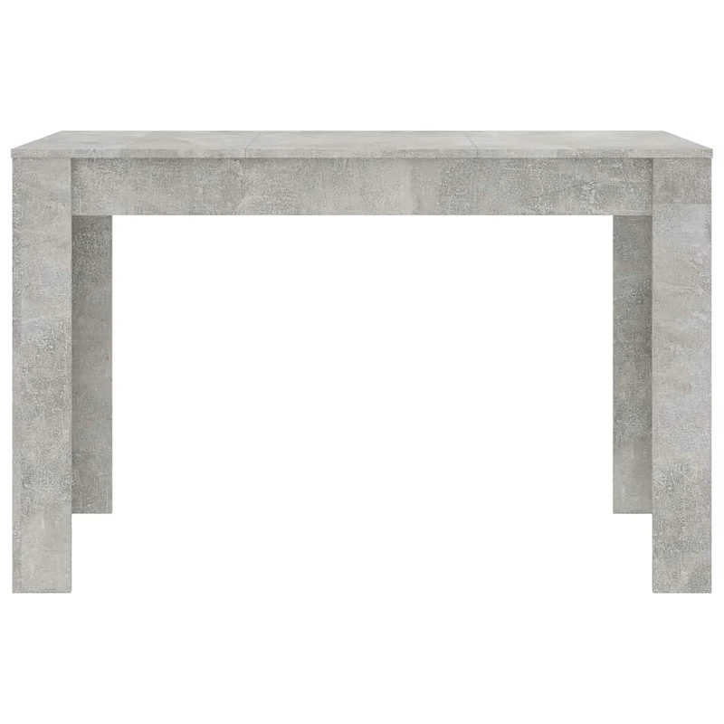 Table de salle à manger design moderne 120 x 60 x 76 cm bois d'ingénierie gris DEC036865