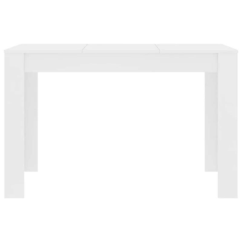 Table de salle à manger design moderne 120 x 60 x 76 cm bois d'ingénierie blanc DEC036760