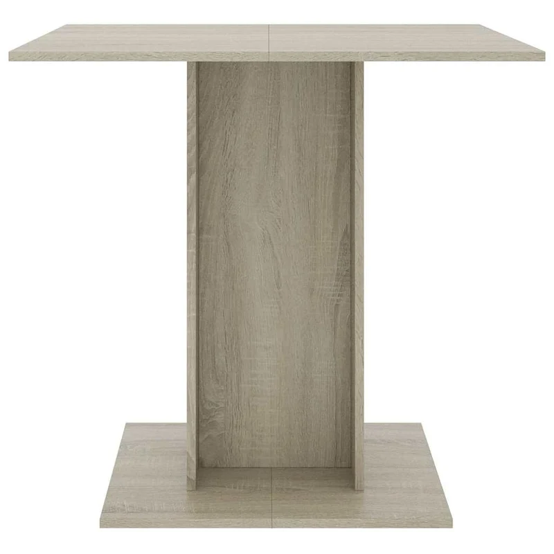 Table de salle à manger cuisine design moderne 80 x 80 x 75 cm bois d'ingénierie couleur chêne DEC036673