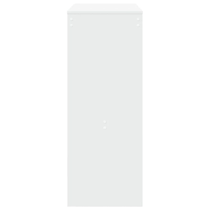 Table d’appoint multifonction table de bar avec étagères de rangement 90 x 40 x 103,5 cm bois d'ingénierie blanc DEC036454