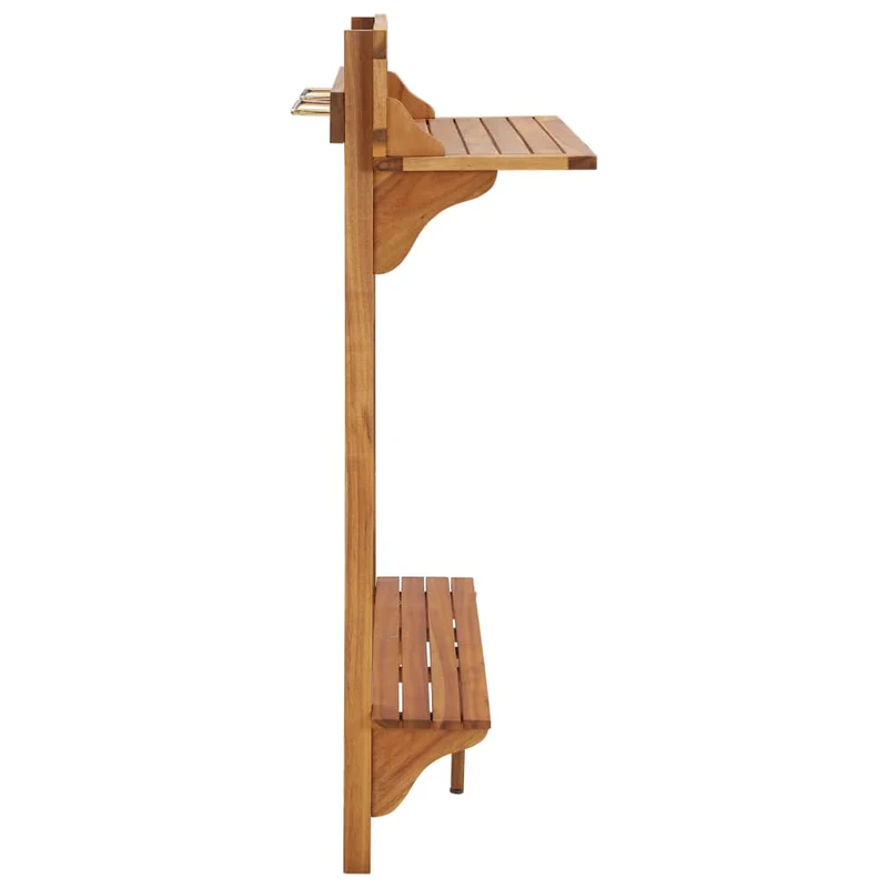 Table d’appoint multifonction de balcon 90 x 37 x 122,5 cm bois d'acacia massif DEC036444