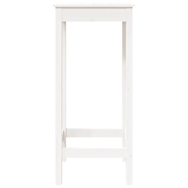 Table d’appoint multifonction table haute 50 x 50 x 110 cm bois massif de pin blanc DEC036410