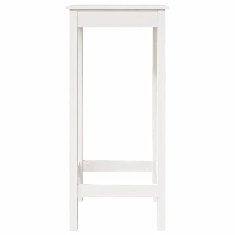 Table d’appoint multifonction table haute 50 x 50 x 110 cm bois massif de pin blanc DEC036410