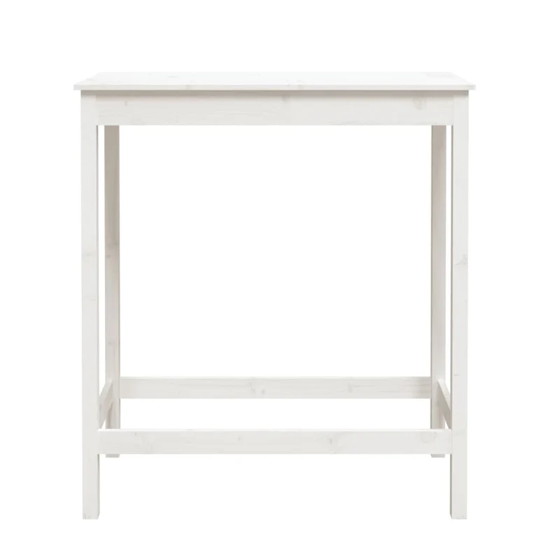 Table d’appoint multifonction table haute 100 x 50 x 110 cm bois massif de pin blanc DEC036401