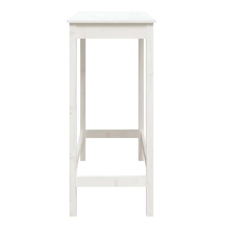 Table d’appoint multifonction table haute 100 x 50 x 110 cm bois massif de pin blanc DEC036401