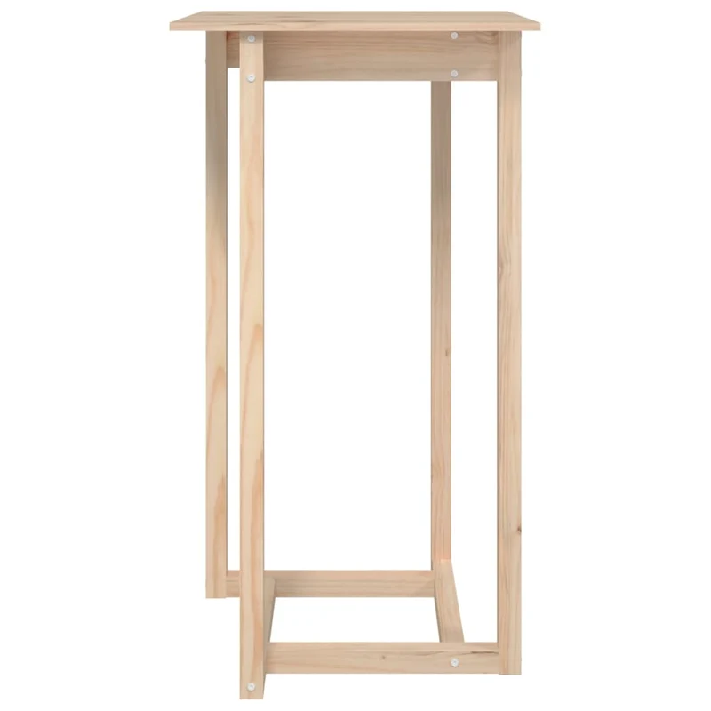 Table d’appoint multifonction table haute 60 x 60 x 110 cm bois de pin massif non traité DEC036324