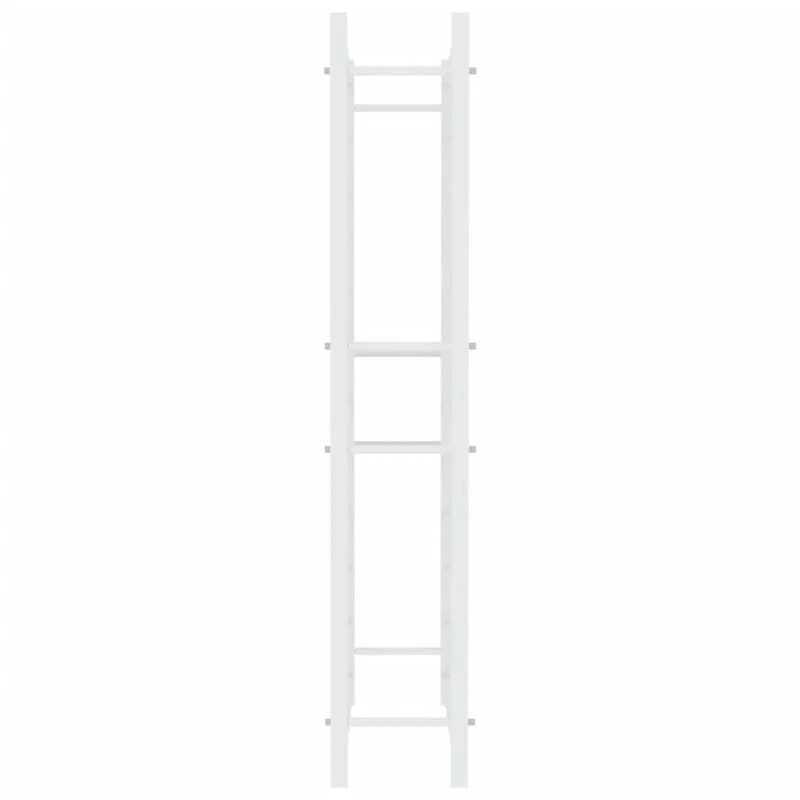Casier range bouteilles étagère de rangement vin pour 72 bouteilles en métal blanc DEC024336