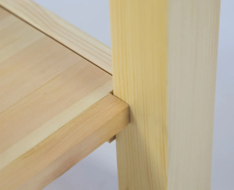 Table d'appoint table de chevet en bois hauteur 74 cm TABA06008