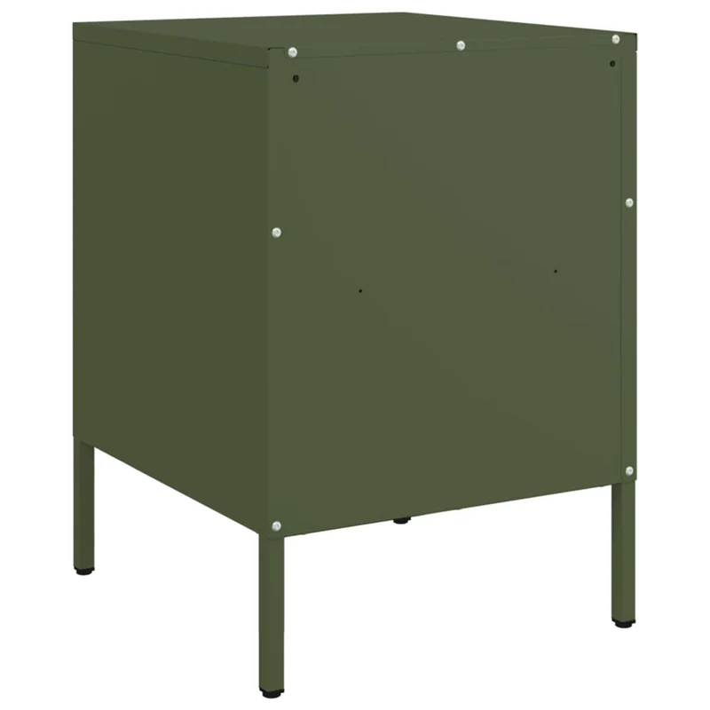 Lot de 2 tables de chevet avec tiroir 36 x 39 x 50,5 cm acier vert DEC035765