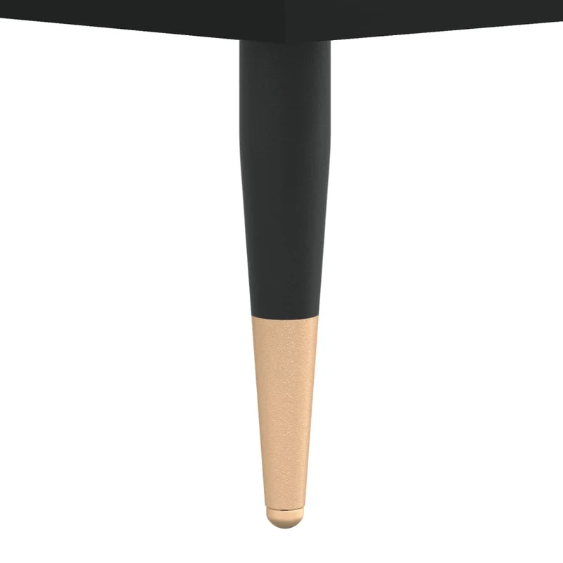 Lot de 2 tables de chevet avec compartiment ouvert 40 x 35 x 50 cm bois d’ingénierie noir DEC035551