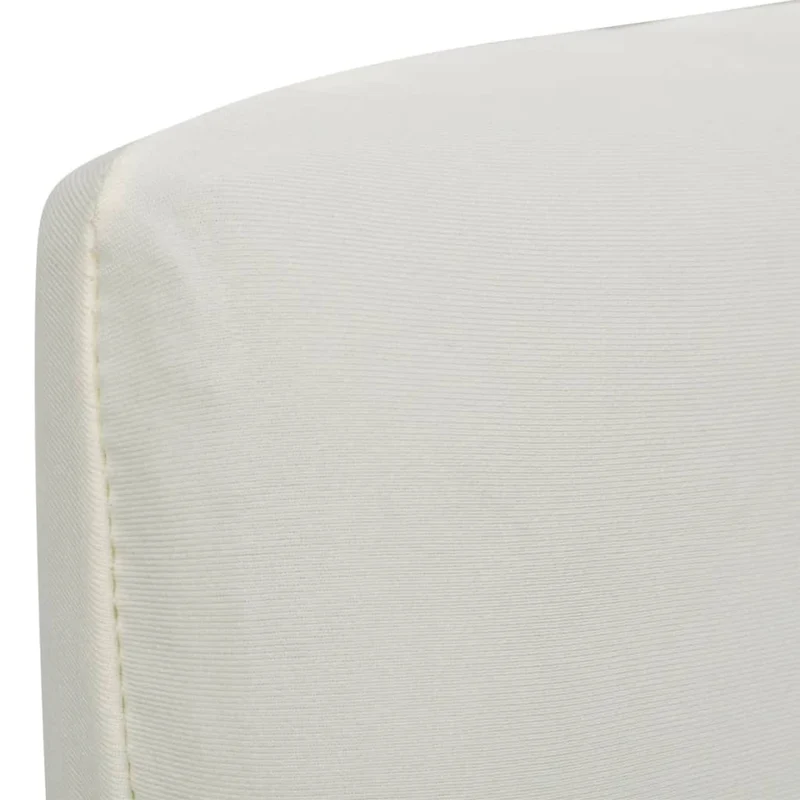 Housse de chaise droite extensible 4 pcs Crème DEC022370