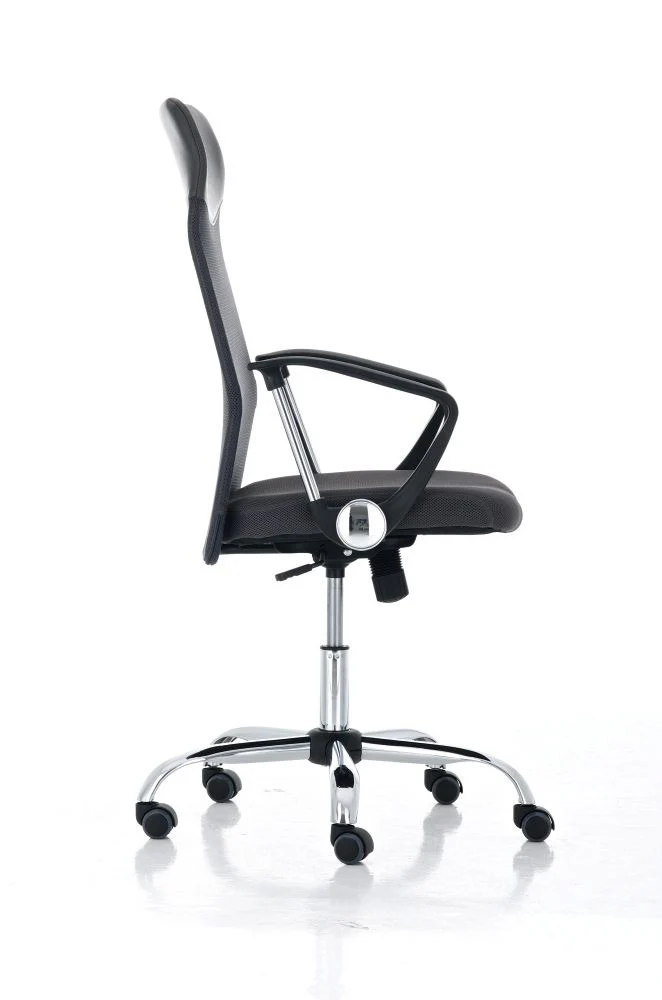 Fauteuil chaise de bureau en maille gris avec 5 roulettes BUR10024