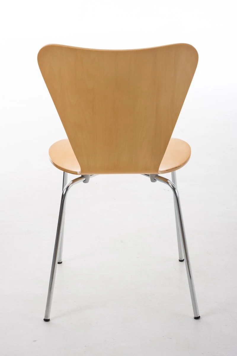 Lot de 2 chaises de séjour bureau en bois et métal CDS10008