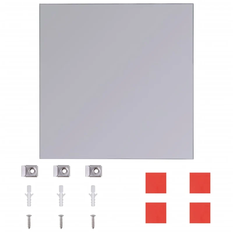 Set de 8 carreaux de miroir avec bandes adhésives DEC022647