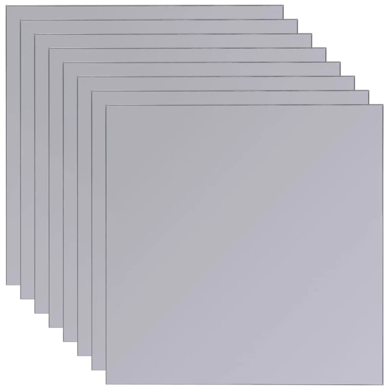 Set de 8 carreaux de miroir avec bandes adhésives DEC022647