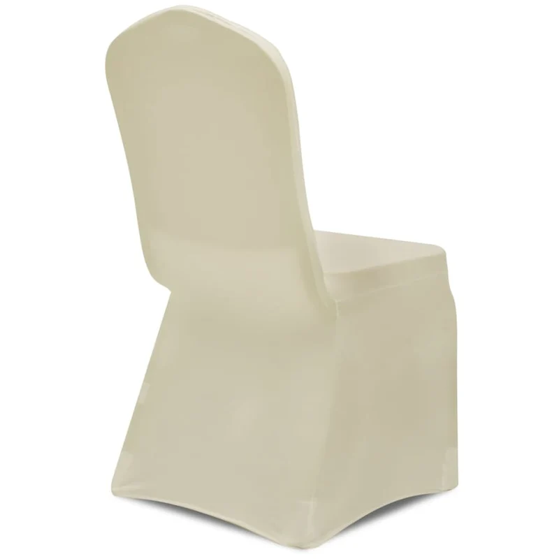 Housses élastiques de chaise Crème 24 pièces DEC022537