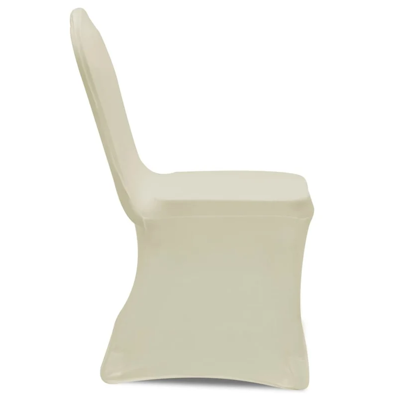 Housses élastiques de chaise Crème 18 pièces DEC022536