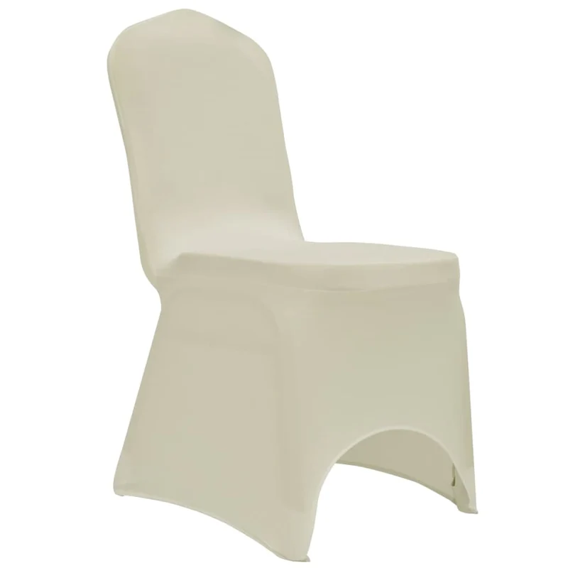 Housses élastiques de chaise Crème 12 pièces DEC022525