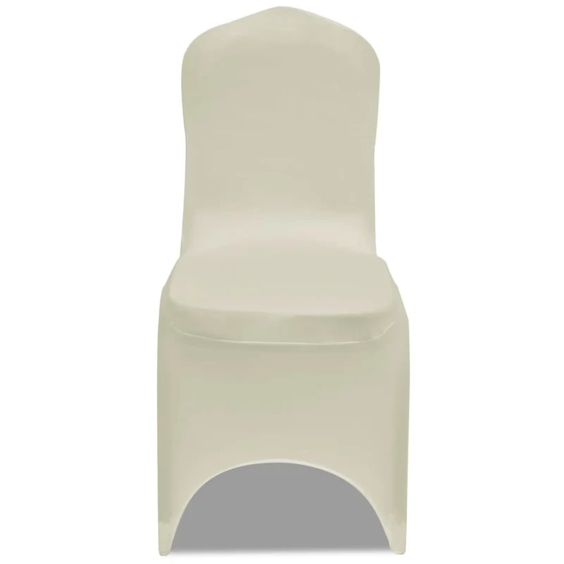 Housses élastiques de chaise Crème 12 pièces DEC022525