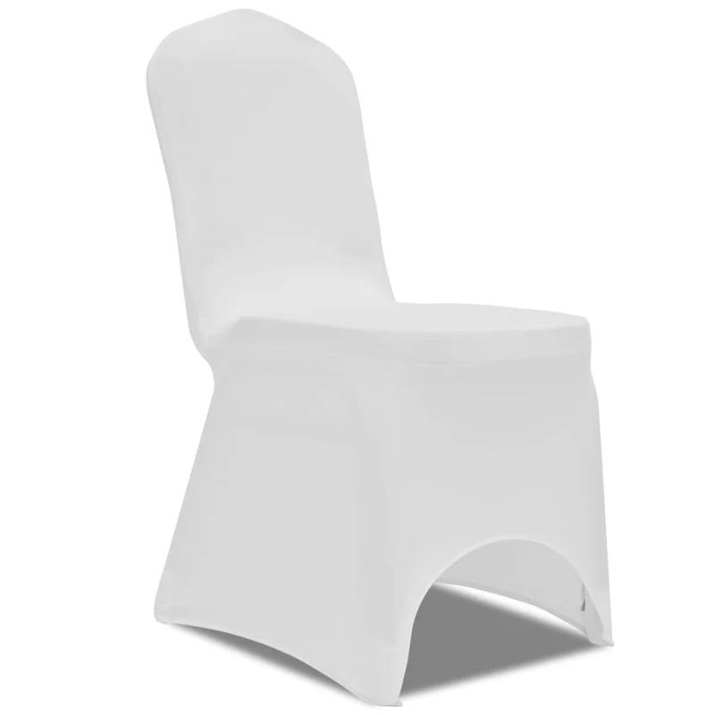 Housses élastiques de chaise Blanc 18 pièces DEC022530