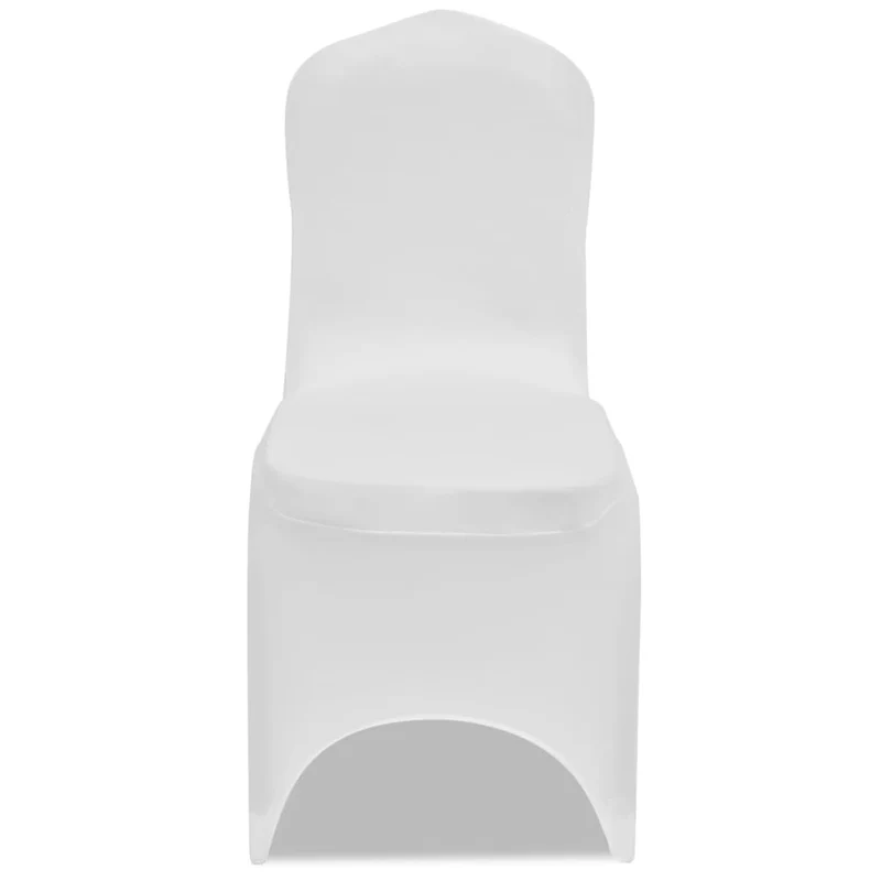 Housses élastiques de chaise Blanc 18 pièces DEC022530