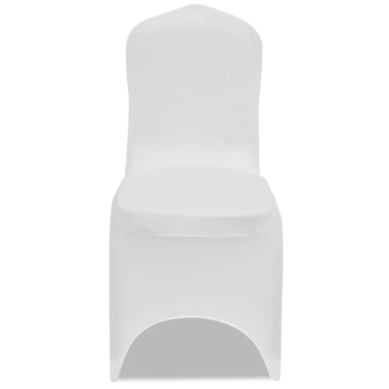 Housses élastiques de chaise Blanc 12 pièces DEC022523