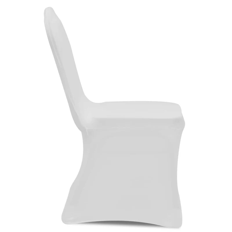 Housses élastiques de chaise Blanc 12 pièces DEC022523
