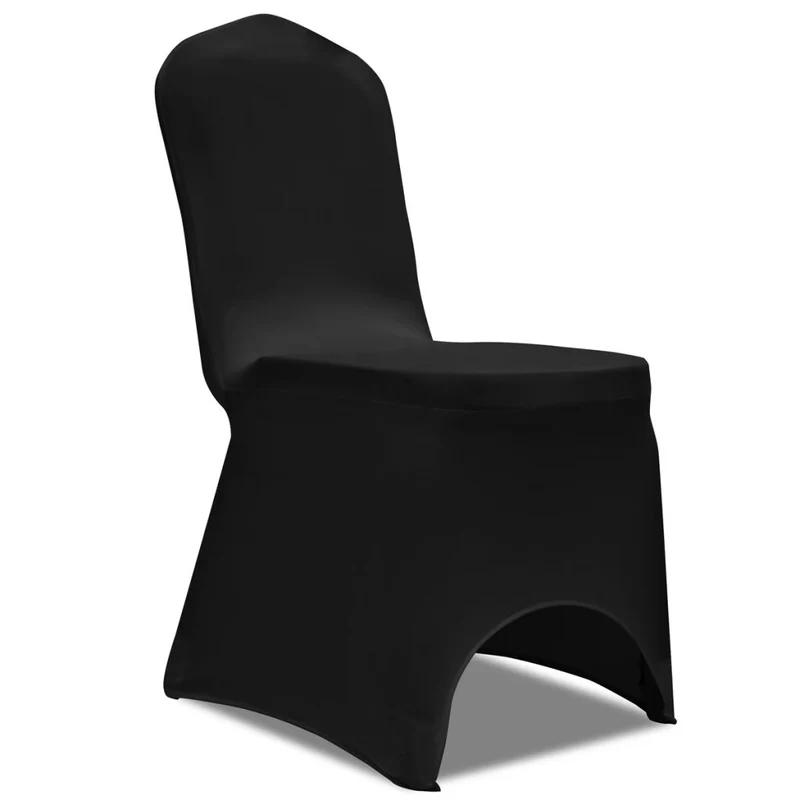 Housse extensible de chaise Noir 6 pièces DEC022489