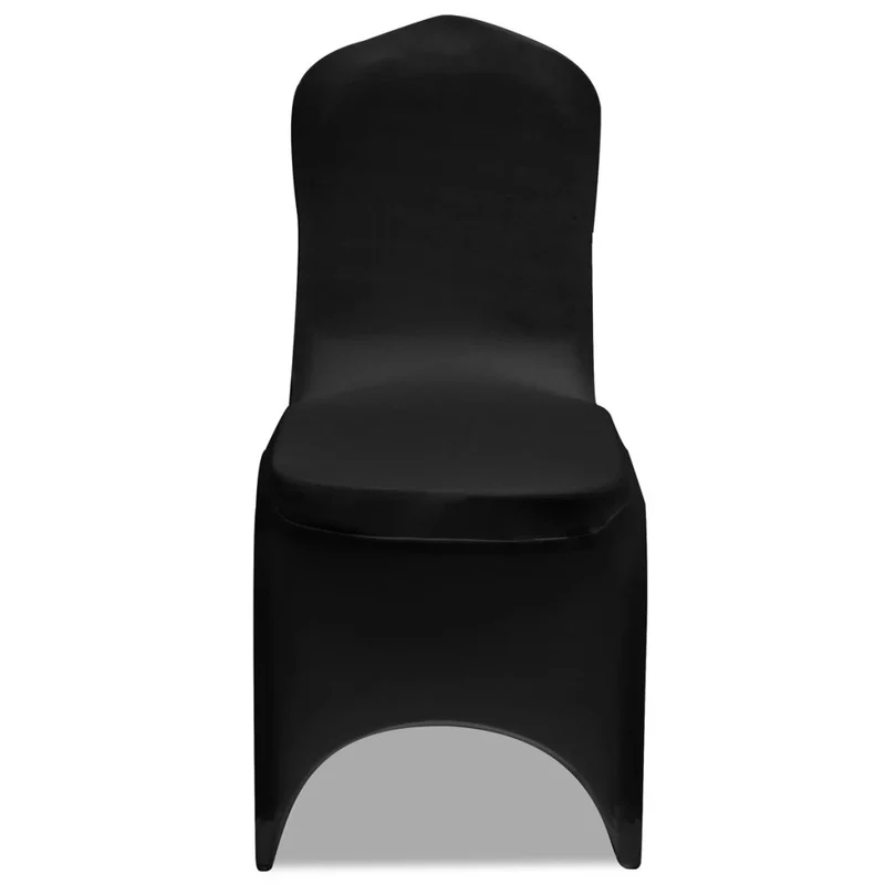 Housse extensible de chaise Noir 6 pièces DEC022489