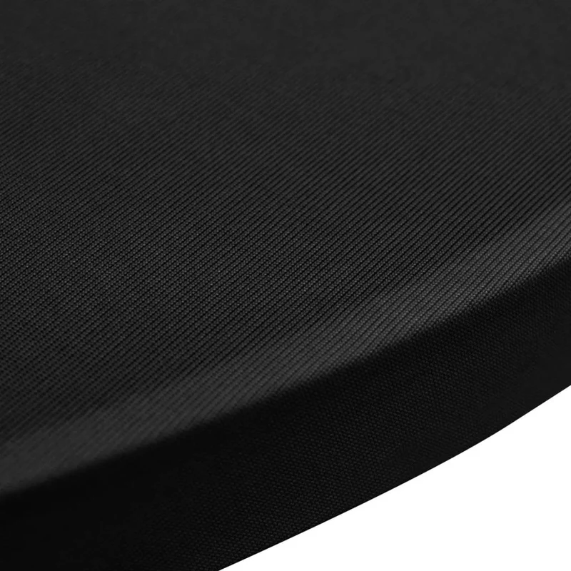 Housse de table Ø60cm Noir extensible 2 pcs DEC022495