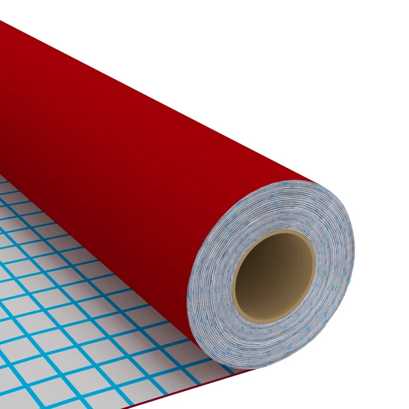 Film autoadhésif pour meubles Rouge 500x90 cm PVC DEC022139