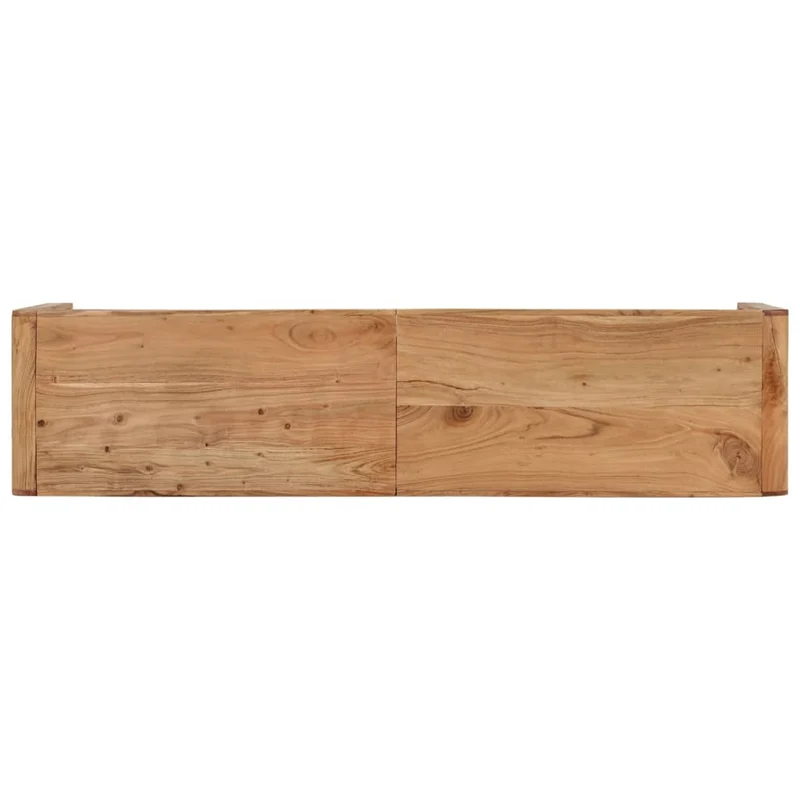 Banc style rustique 160 x 38 x 45 cm bois massif d'acacia brun DEC024998