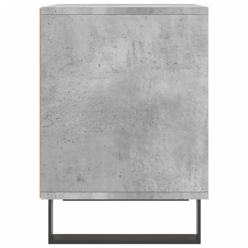 Lot de 2 tables de chevet avec compartiment ouvert 40 x 35 x 50 cm bois d’ingénierie gris DEC035371