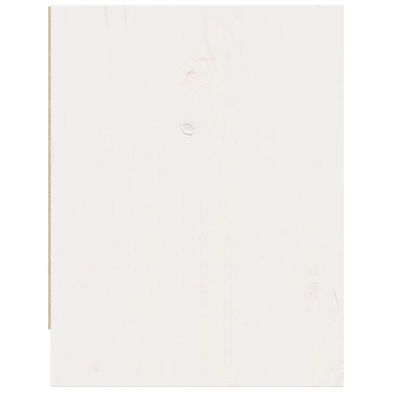 Lot de 2 tables de chevet avec compartiment avec porte 40 x 30,5 x 40 cm bois de pin blanc DEC034884