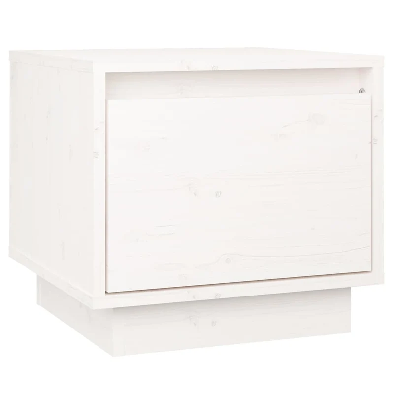 Lot de 2 tables de chevet avec tiroir 35 x 34 x 32 cm bois de pin blanc DEC034859