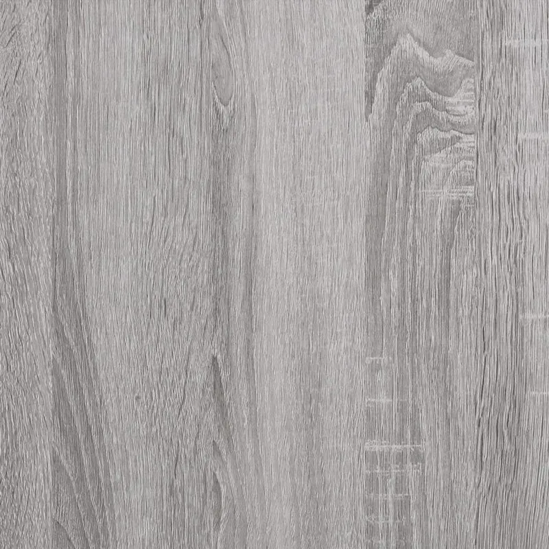 Table de chevet avec compartiment avec porte 44 x 35 x 45 cm bois d'ingénierie gris DEC034667
