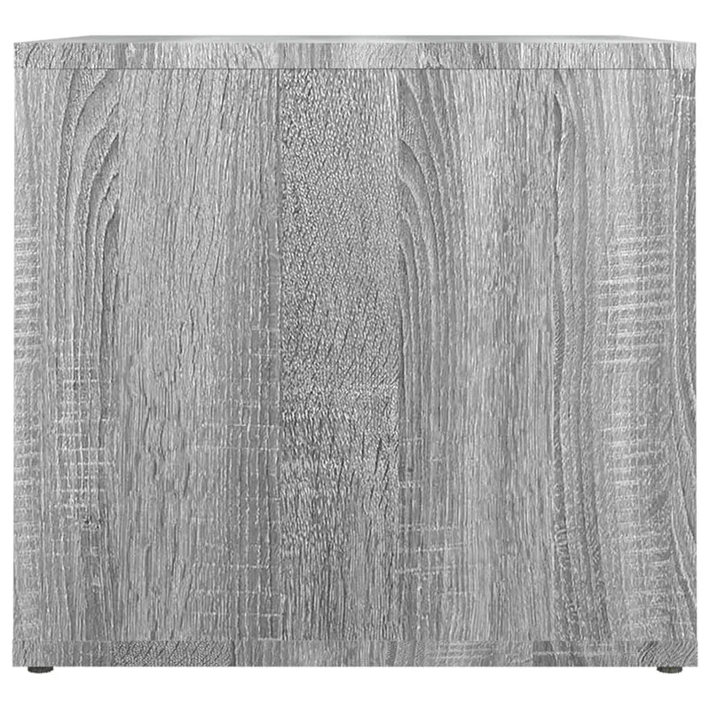 Table de chevet avec compartiment ouvert 41 x 40 x 36 cm bois d'ingénierie gris DEC034664