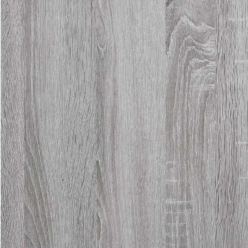 Table de chevet avec compartiment avec porte 40 x 35 x 70 cm bois d'ingénierie gris DEC034636