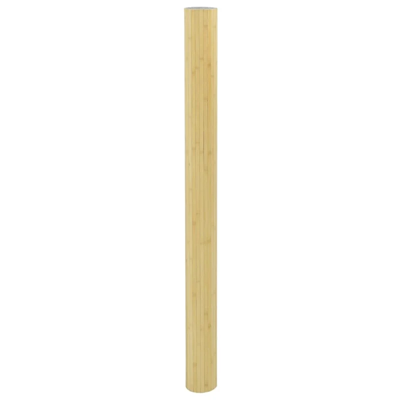 Paravent séparateur de pièce cloison 165 x 800 cm bambou beige DEC031160