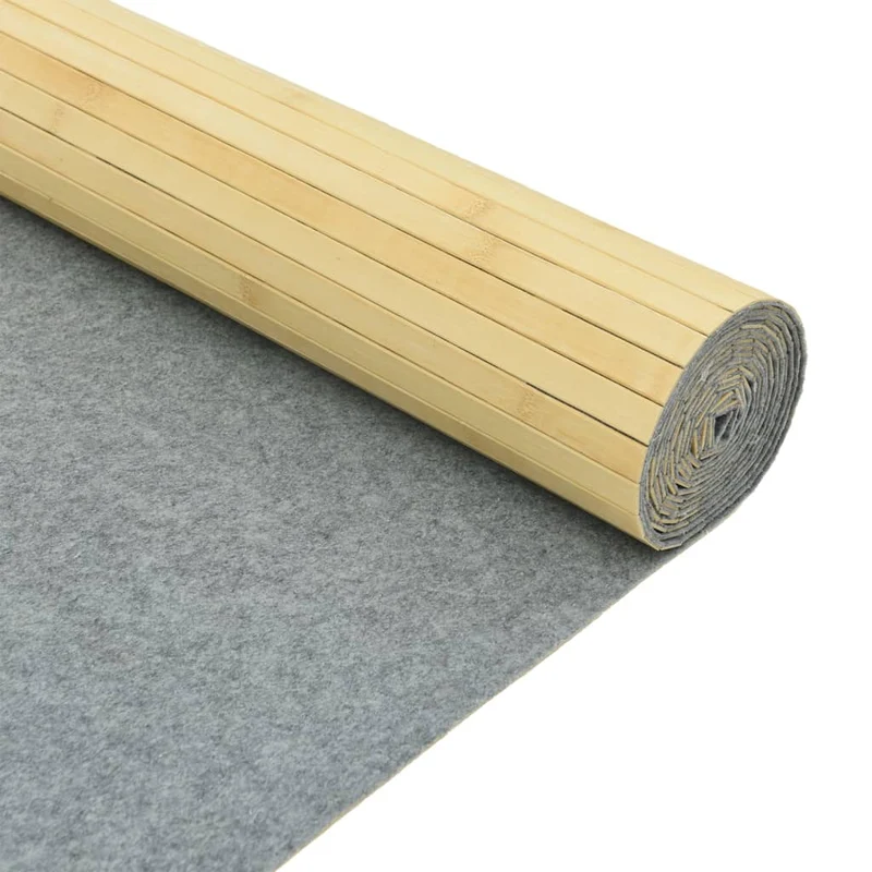 Paravent séparateur de pièce cloison 165 x 800 cm bambou beige DEC031160