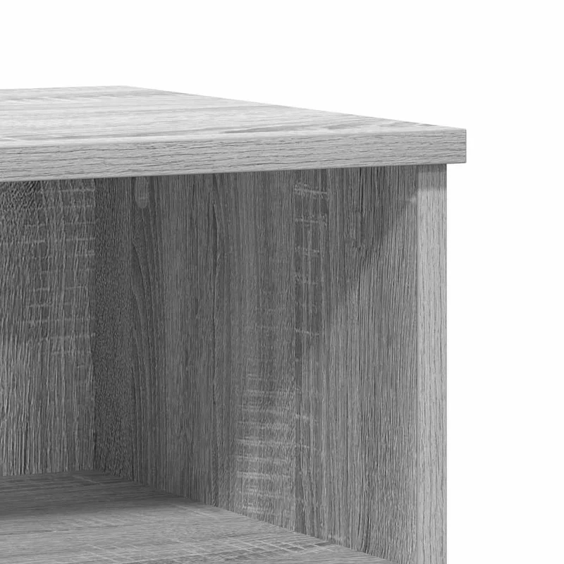 Table de chevet avec tiroir et compartiment 40 x 35 x 50 cm bois d’ingénierie gris DEC034625