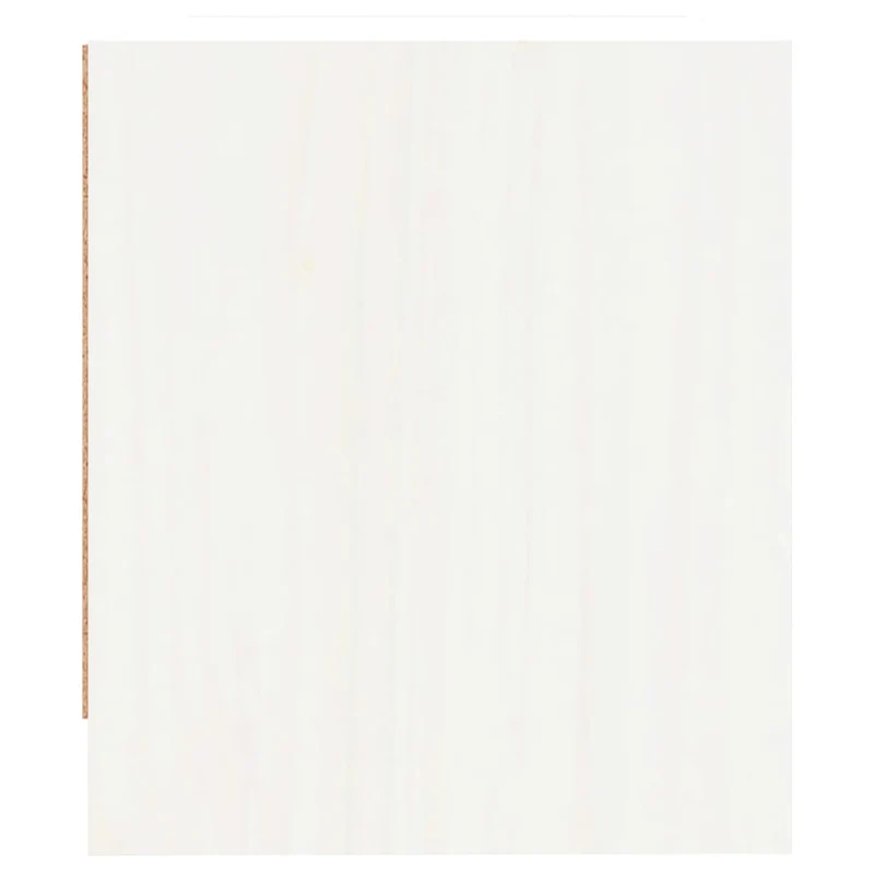 Table de chevet avec deux tiroirs 40 x 31 x 35,5 cm bois de pin blanc DEC033343