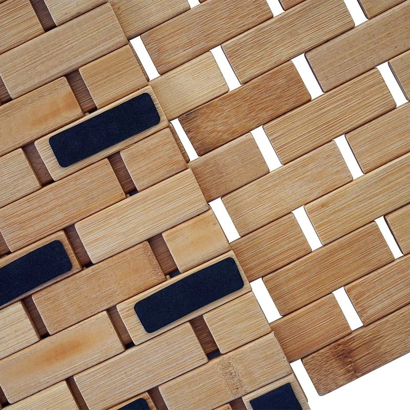 Tapis de bain sauna en bambou 79x50cm 04_0005345