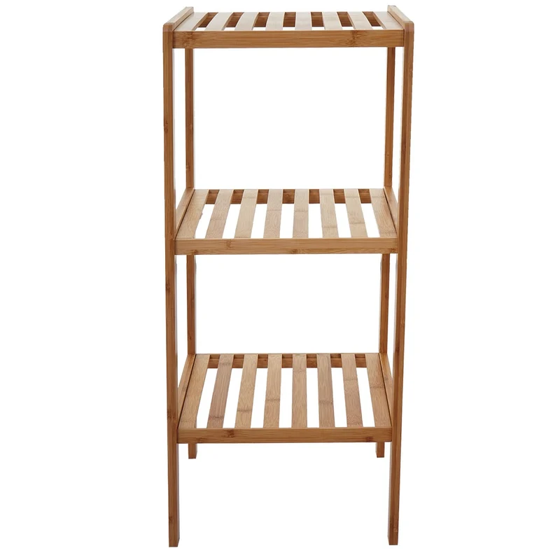 Étagère rangement salle de bain en bambou 3 niveaux SDB04022