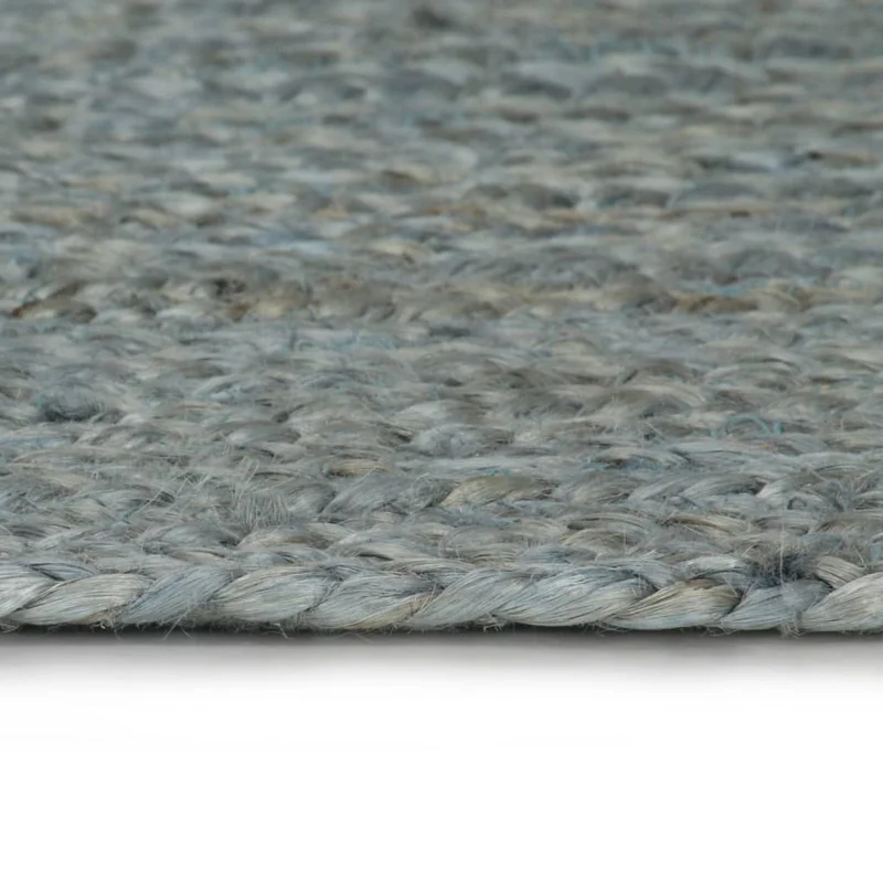 Tapis fait à la main Jute Rond 90 cm Vert olive DEC023463