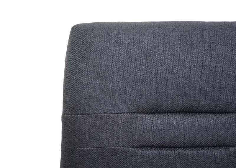 Lot de 2 chaises de salle à manger cuisine design moderne acier inoxydable et tissu brossé gris foncé 04_0000242
