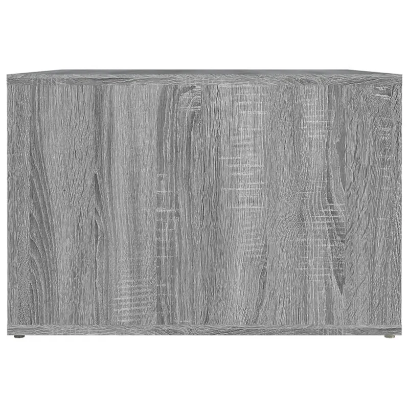 Table de chevet avec compartiment ouvert 57 x 55 x 36 cm bois d'ingénierie gris DEC034683