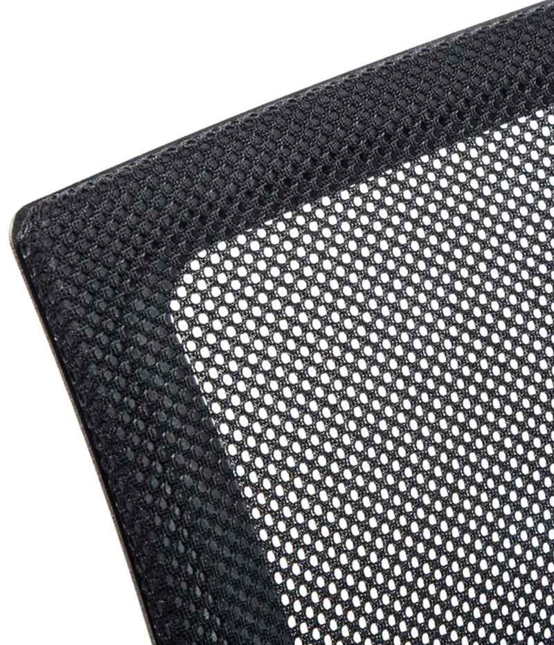 Fauteuil de bureau sur roulettes hauteur réglable en maille de filet de nylon noir 10_0002497